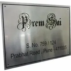 Stainless Steel Nameplate For Sale